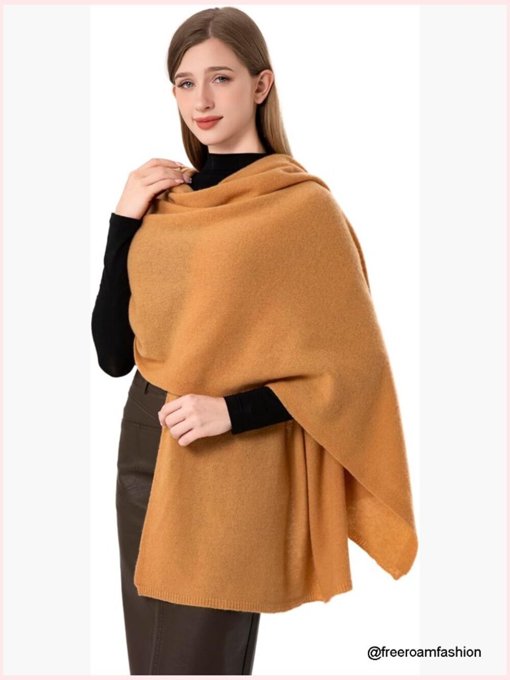 Cashmere Wrap Scarf Stole Shawl Extra Large 87x28 Travel Blanket